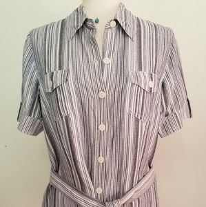 Studio 1940 button down belted shirt Size S